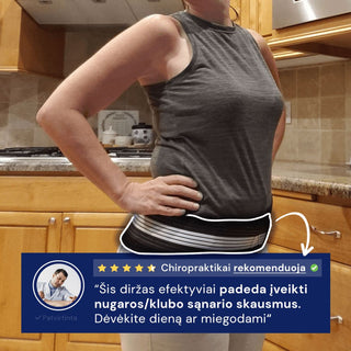 Diržas nugarai nuo skausmo