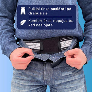 Diržas nugarai nuo skausmo