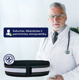 Diržas nugarai nuo skausmo