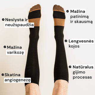 Kompresinės kojinės su vario jonais