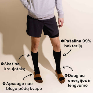 Kompresinės kojinės su vario jonais