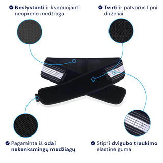 Diržas nugarai nuo skausmo