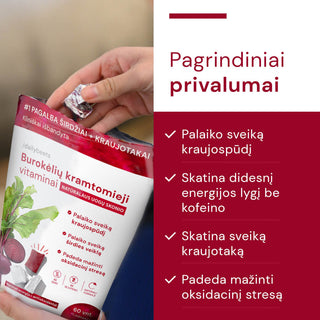 Burokėlių kramtomieji vitaminai