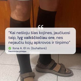 Kompresinės kojinės su vario jonais