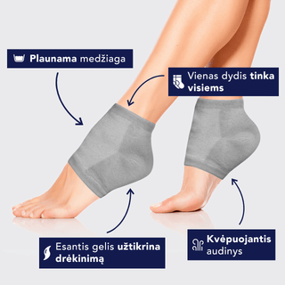 Drėkinamosios kojinės sausai odai